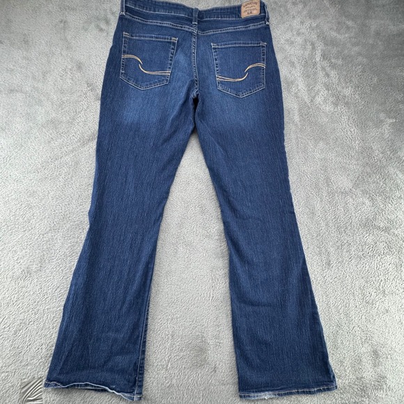 Levi Strauss Signature Gold Mid Rise Boot Cut Jeans Dark Wash Women Size 12M - Picture 3 of 12
